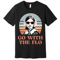 Go With The Flo Funny Nursing Premium T-Shirt