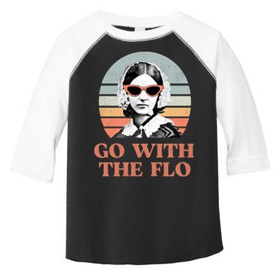 Go With The Flo Funny Nursing Toddler Fine Jersey T-Shirt