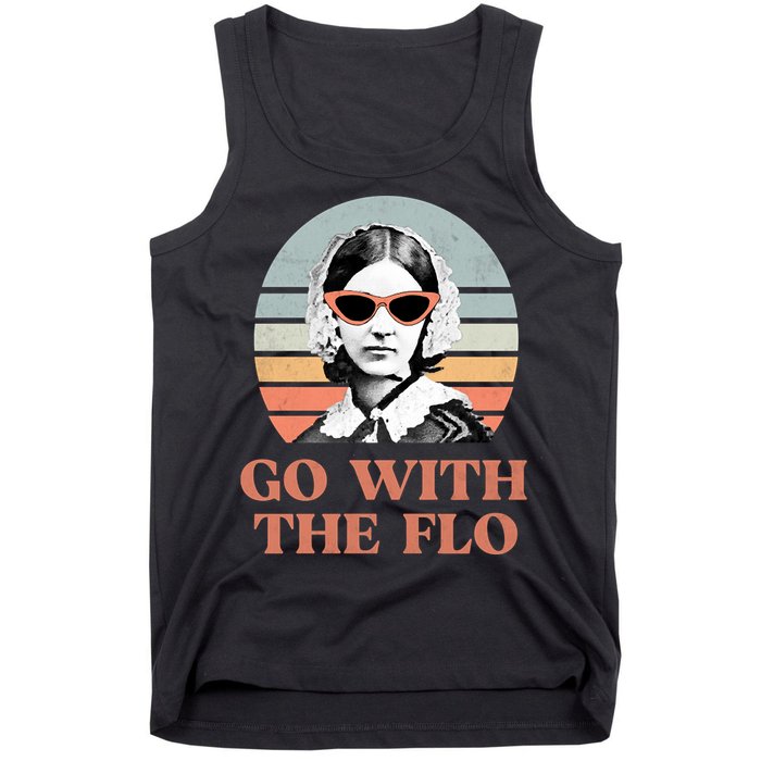 Go With The Flo Funny Nursing Tank Top