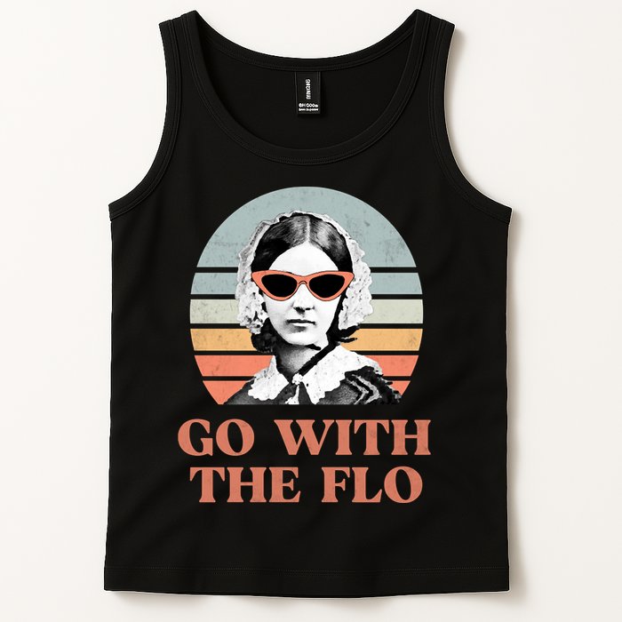 Go With The Flo Funny Nursing Tank Top