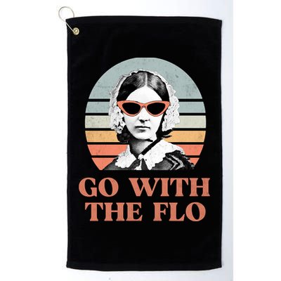 Go With The Flo Funny Nursing Golf Towel