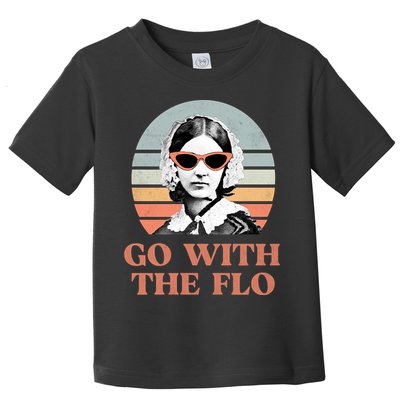 Go With The Flo Funny Nursing Toddler T-Shirt