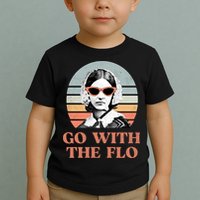 Go With The Flo Funny Nursing Toddler T-Shirt