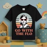 Go With The Flo Funny Nursing Toddler T-Shirt
