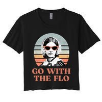 Go With The Flo Funny Nursing Crop Top
