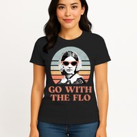Go With The Flo Funny Nursing Womens T-Shirt