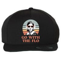 Go With The Flo Funny Nursing Wool Snapback Cap