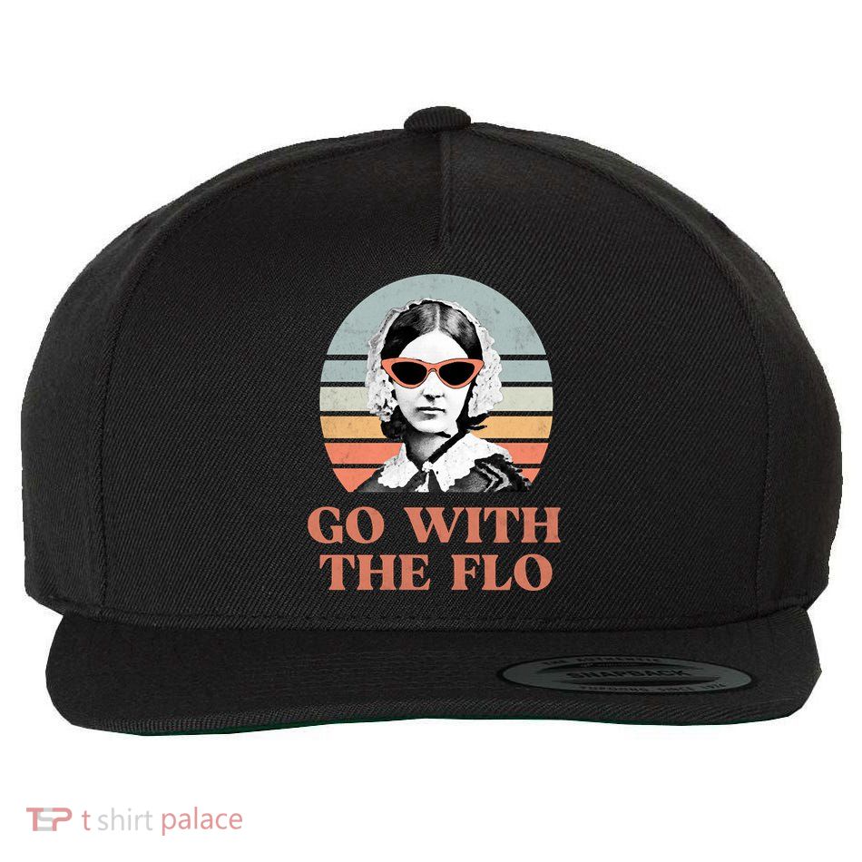 Go With The Flo Funny Nursing Wool Snapback Cap