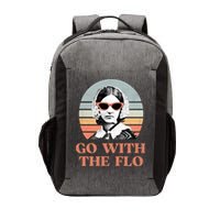 Go With The Flo Funny Nursing Vector Backpack