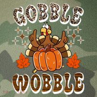 Gooble Wobble Turkey Thanksgiving Holiday Cheetah Legacy Tie Dye Trucker Hat
