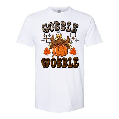 Gooble Wobble Turkey Thanksgiving Holiday Cheetah Softstyle® CVC T-Shirt