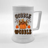 Gooble Wobble Turkey Thanksgiving Holiday Cheetah Beer Stein