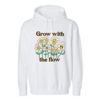 Grow With The Flow Flowers Garment-Dyed Fleece Hoodie