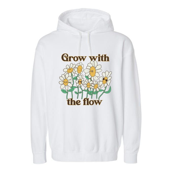 Grow With The Flow Flowers Garment-Dyed Fleece Hoodie