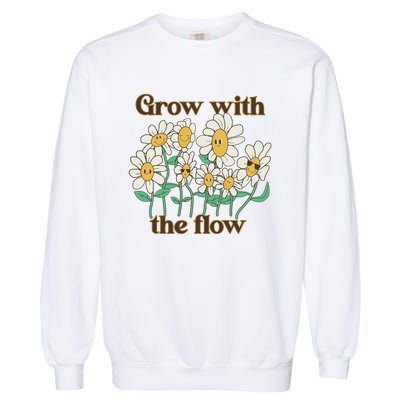 Grow With The Flow Flowers Garment-Dyed Sweatshirt