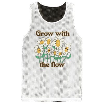 Grow With The Flow Flowers Mesh Reversible Basketball Jersey Tank