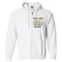 Grow With The Flow Flowers Full Zip Hoodie