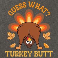 Guess What Turkey Butt Funny Thanksgiving Cotton Canvas Backpack