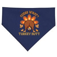 Guess What Turkey Butt Funny Thanksgiving USA-Made Doggie Bandana