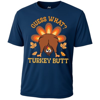 Guess What Turkey Butt Funny Thanksgiving Performance Shirt