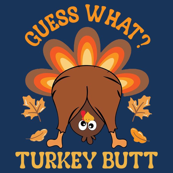 Guess What Turkey Butt Funny Thanksgiving 16 in Basic Backpack