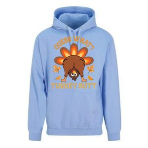 Guess What Turkey Butt Funny Thanksgiving Unisex Surf Hoodie