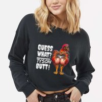 Guess What Tyson Butt Cropped Pullover Crew