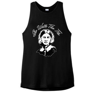 Go With The Flo Florence Nightingale Ladies PosiCharge Tri-Blend Wicking Tank