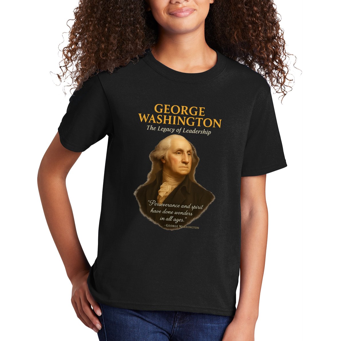 GEORGE WASHINGTON The Legacy Of Leadership Kids T-Shirt