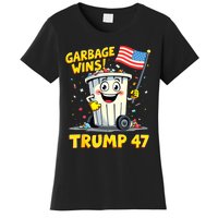 Garbage Wins Trump 47 Team Garbage For Trump 2024 Elections Women's T-Shirt