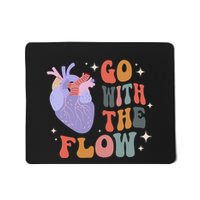 Go With The Flow Heart Cvicu Nurse Mousepad