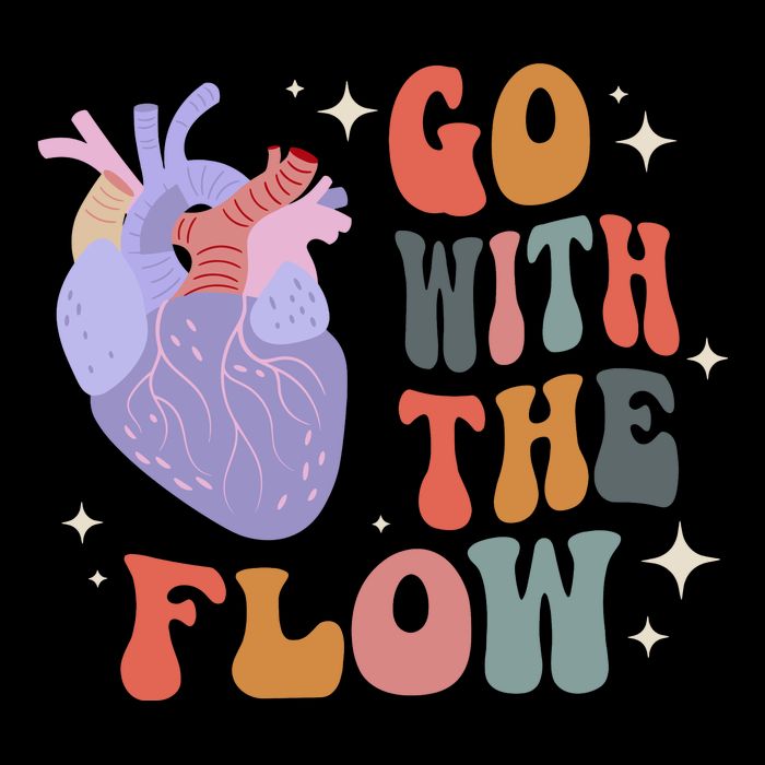Go With The Flow Heart Cvicu Nurse Mousepad
