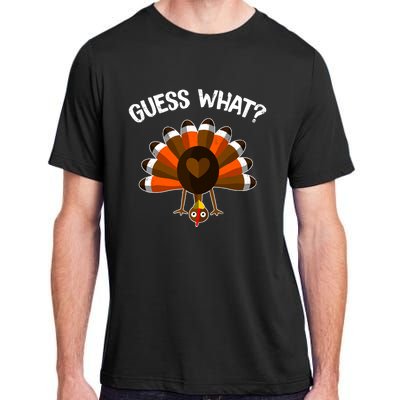 Guess What Turkey Butt Funny Thanksgiving Joke Gift Adult ChromaSoft Performance T-Shirt