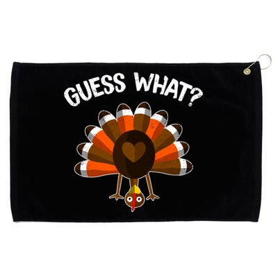 Guess What Turkey Butt Funny Thanksgiving Joke Gift Grommeted Golf Towel