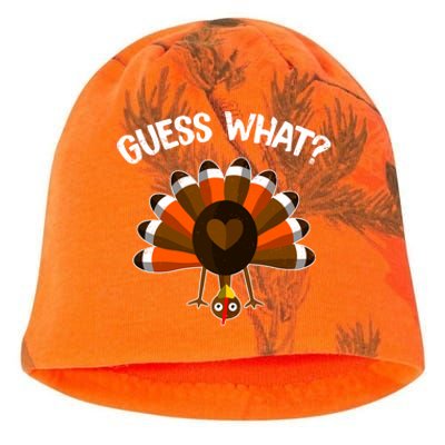 Guess What Turkey Butt Funny Thanksgiving Joke Gift Kati - Camo Knit Beanie