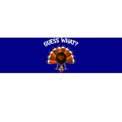 Guess What Turkey Butt Funny Thanksgiving Joke Gift Bumper Sticker