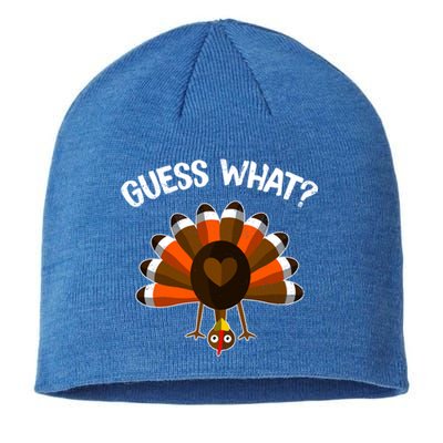 Guess What Turkey Butt Funny Thanksgiving Joke Gift Sustainable Beanie