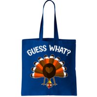 Guess What Turkey Butt Funny Thanksgiving Joke Gift Tote Bag