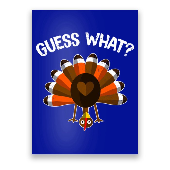 Guess What Turkey Butt Funny Thanksgiving Joke Gift Poster