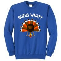 Guess What Turkey Butt Funny Thanksgiving Joke Gift Tall Sweatshirt