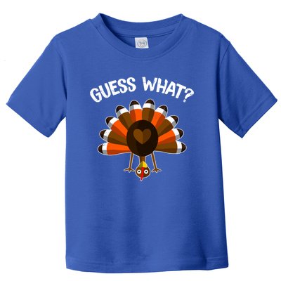 Guess What Turkey Butt Funny Thanksgiving Joke Gift Toddler T-Shirt