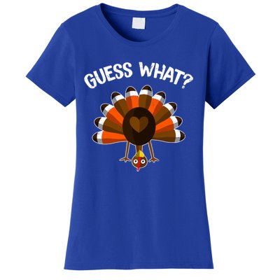 Guess What Turkey Butt Funny Thanksgiving Joke Gift Women's T-Shirt