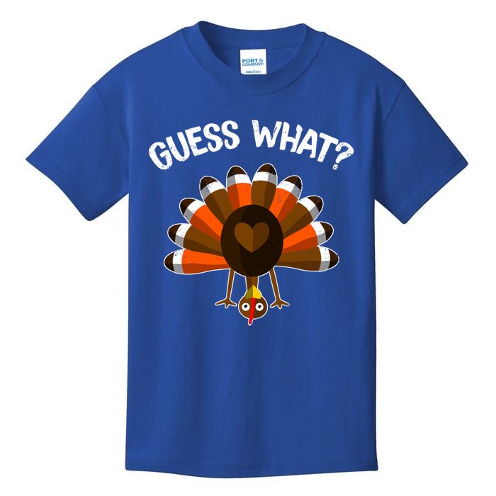 Guess What Turkey Butt Funny Thanksgiving Joke Gift Kids T-Shirt