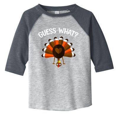 Guess What Turkey Butt Funny Thanksgiving Joke Gift Toddler Fine Jersey T-Shirt