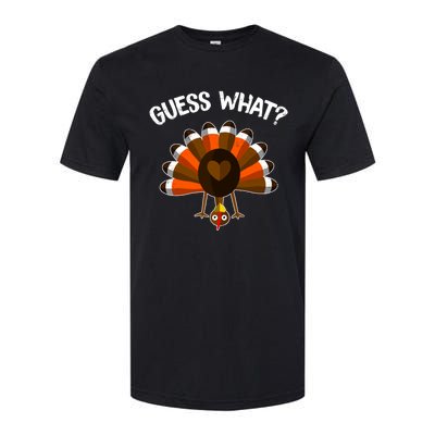 Guess What Turkey Butt Funny Thanksgiving Joke Gift Softstyle CVC T-Shirt