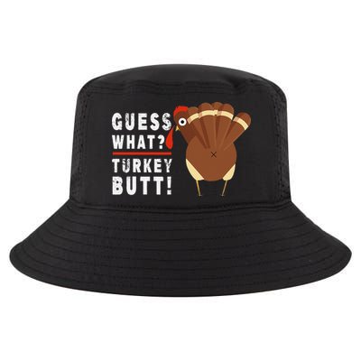 Guess What Turkey Pilgrim Funny Thanksgiving Cool Comfort Performance Bucket Hat