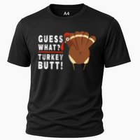 Guess What Turkey Pilgrim Funny Thanksgiving Cooling Performance Crew T-Shirt
