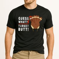 Guess What Turkey Pilgrim Funny Thanksgiving Cooling Performance Crew T-Shirt