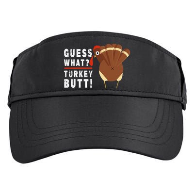 Guess What Turkey Pilgrim Funny Thanksgiving Adult Drive Performance Visor
