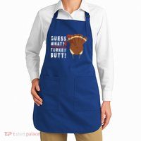 Guess What Turkey Pilgrim Funny Thanksgiving Apron